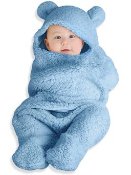 BRANDONN - New Born Baby Multipurpose Wearable Blankets-Turquoise