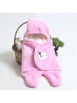 BRANDONN - New Born Baby Multipurpose Wearable Blankets-Pink