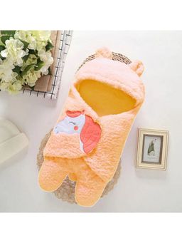 BRANDONN - New Born Baby Unicorn Multipurpose Wearable Blankets-Peach