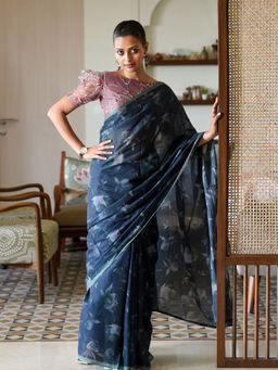 Suta - Multi-Color Pure Cotton Floral Printed Saree