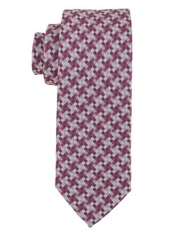 The Tie Hub - Ninja Checks Purple Microfiber Necktie