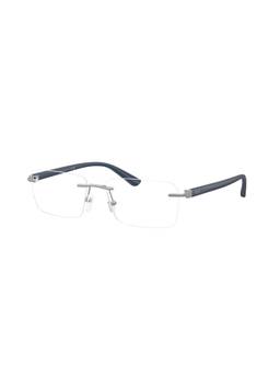 ARMANI EXCHANGE - Women Rectangle Blue Frame Sunglass (0AX1064608456) (56)
