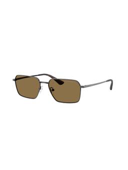 EMPORIO ARMANI - Men UV Protected Brown Lens Irregular Sunglass (0EA217834457354) (54)