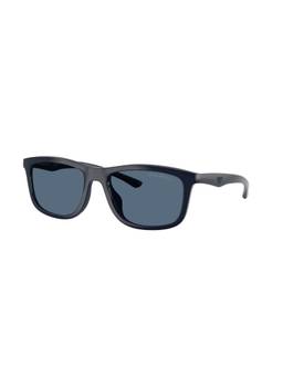 EMPORIO ARMANI - Men UV Protected Blue Lens Square Sunglass (0EA4277U62448057) (57)