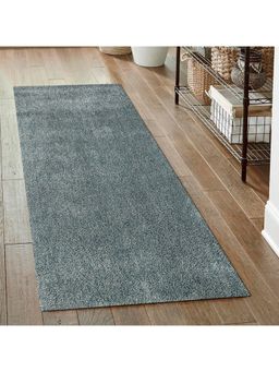 OBSESSIONS - Anti-Static Machine Made Polyester Bedside Runner, Blue (2.5x5 Feet)