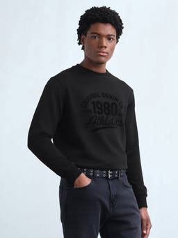 Flying Machine - Black Men Sweatshirt