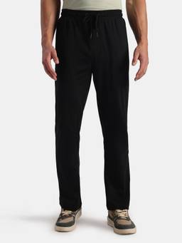 Jockey - Am40 Men Super Combed Cotton Rich Regular Fit Trackpant-Black