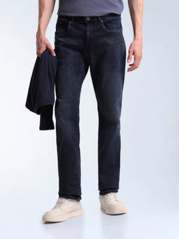 Flying Machine - Blue Freddie Slim Fit Whiskered Jeans