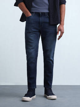 Flying Machine - Blue Mankle Slim Fit Whiskered Jeans