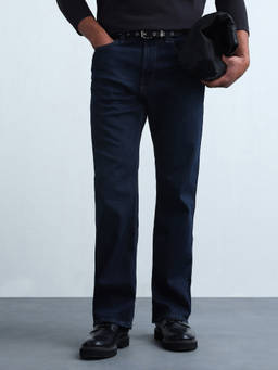 Flying Machine - Blue Bruce Bootcut Fit Whiskered Jeans