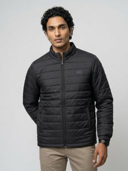 Spykar - Men Jet Black Regular Fit Jacket