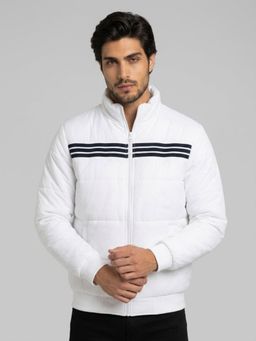 Spykar - Men White Regular Fit Jacket