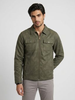 Spykar - Men Green Regular Fit Jacket