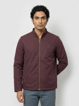 Spykar - Men Maroon Regular Fit Jacket