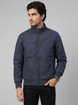 Spykar - Men Navy Blue Regular Fit Jacket