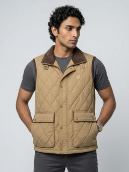 Spykar - Men Beige Regular Fit Jacket