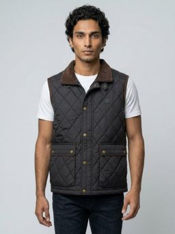 Spykar - Men Jet Black Regular Fit Jacket