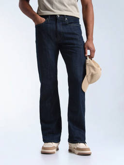 Flying Machine - Blue Bruce Bootcut Fit Rinsed Jeans