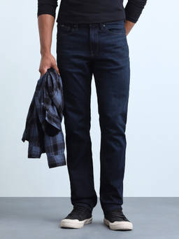 Flying Machine - Blue Freddie Slim Fit Whiskered Jeans