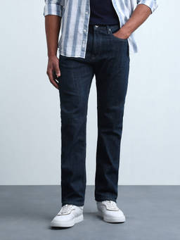 Flying Machine - Blue Straight Fit Rinsed Jeans