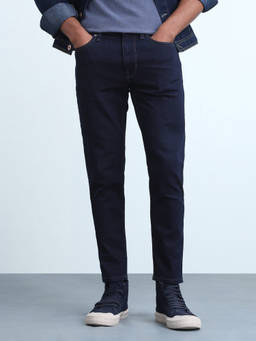 Flying Machine - Blue Mankle Slim Fit Rinsed Jeans