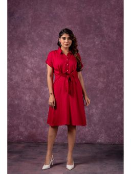 Juniper - Scarlet Knot Shirt Dress