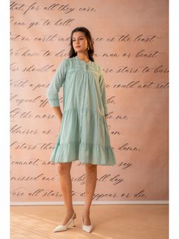 Juniper - Zest Bloom Mint Green Tiered Summer Dress