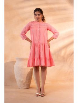 Juniper - Zest Bloom Peach Tiered Summer Dress