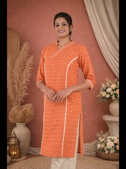 Stree Basics - Orange Cotton Kurta