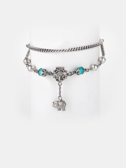 Shaya by CaratLane - Antique Happy Wrinkles Bracelet in 925 Silver