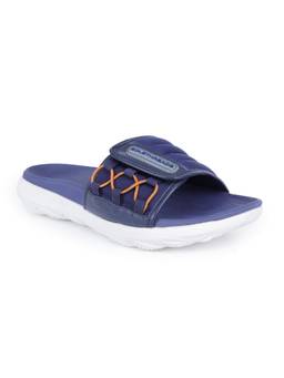 SOLETHREADS - Infinity Men Comfort Slip On Blue Sliders