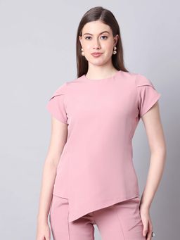 Exude - Pink Elysian Essence Asymmetrical Top