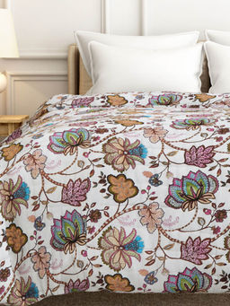 India Circus by Krsnaa Mehta - Blossom Breeze Double Quilted Rajai Brown