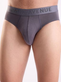 Park Avenue - Men Nylon Grey Solid Brief