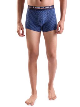 Park Avenue - Men Cotton Blend Blue Printed Trunk