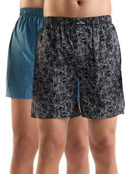 Park Avenue - Men Pure Cotton Multi-Color Printed Boxer (Pack of 2)