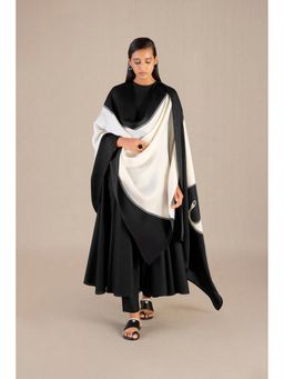 AMPM - Sadah Black Anarkali Kurta with Pant and Dupatta