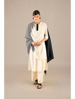 AMPM - Bina Ivory Kurta with Palazzo and Dupatta