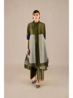 AMPM - Ilana Olive Kurta with Palazzo and Inner