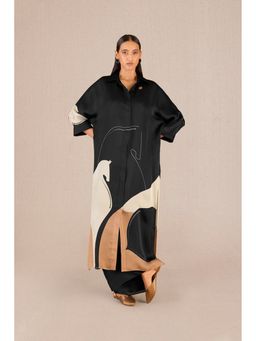 AMPM - Maysa Black Kurta with Palazzo and Inner