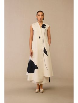 AMPM - Dilshad Ivory Jacket with Palazzo