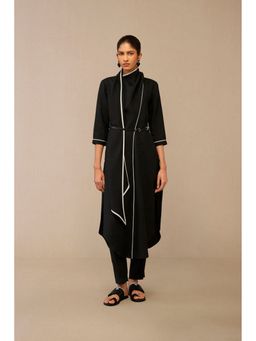 AMPM - Dilawar Black Kurta with Palazzo
