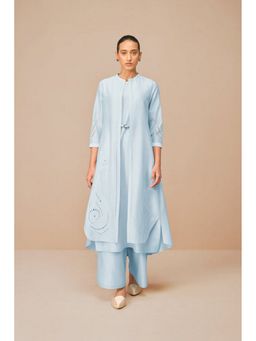 AMPM - Blue Anais Inner Jacket with Palazzo and Belt