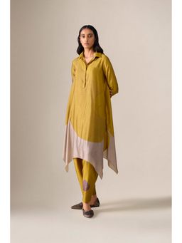 AMPM - Ohad Mustard Kurta with Dhoti
