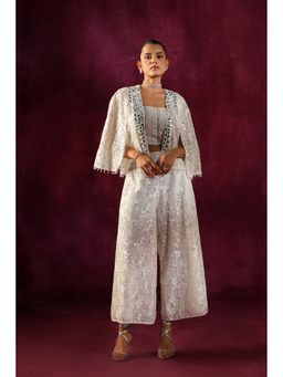 Twenty Nine - Lace Mirror Work Crop Jacket