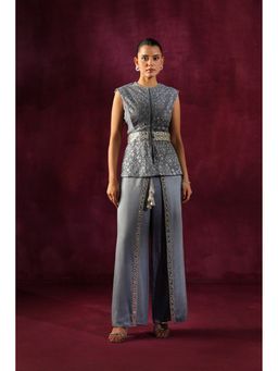 Twenty Nine - Lace Mirror Work Backless Jacket