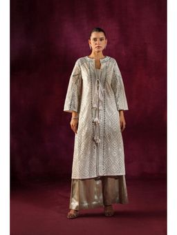 Twenty Nine - Lace Mirror Work Long Tassel Jacket