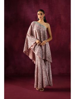 Twenty Nine - Lace Mirror Work Off Shoulder Cape