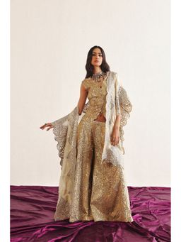 Twenty Nine - Beige Silk Cape