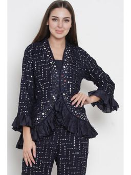 Twenty Nine - Mirror Work Frill Sleeves And Ghera Jacket